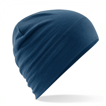 B370 Beechfield Merino Beanie staalblauw