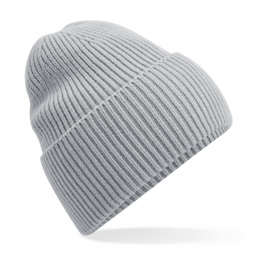 B384R Beechfield Oversized Cuffed Beanie lichtgrijs