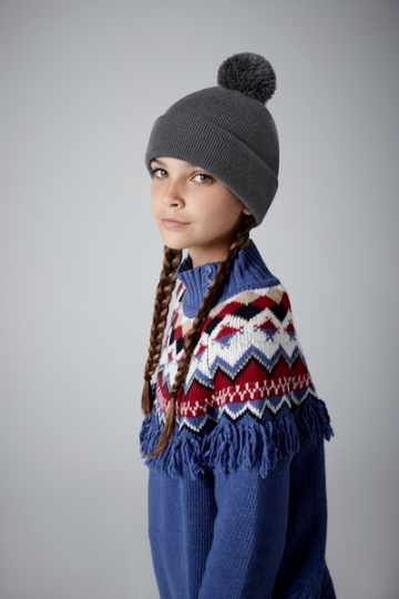 B426B Beechfield Junior Originele Pom Pom Beanie
