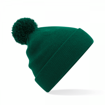 B426B Beechfield Junior Originele Pom Pom Beanie flessengroen