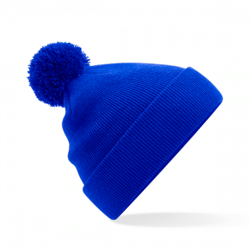 B426B Beechfield Junior Originele Pom Pom Beanie helder koningsblauw