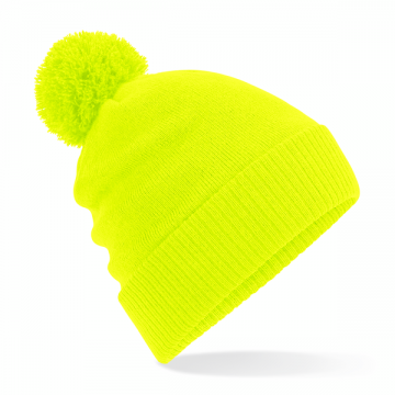 B439 Beechfield Thermal Snowstar® Beanie fluo geel
