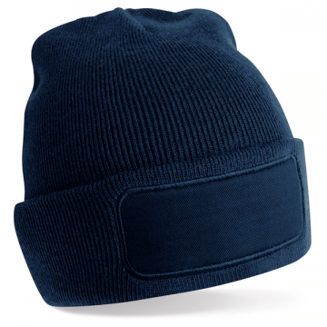 B445R Beechfield Recycled Original Patch Beanie frans marineblauw