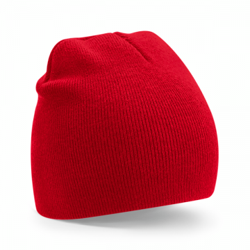 B44R Beechfield Recycled Original Pull-On Beanie klassiek rood