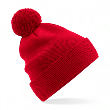 B450N Beechfield Organic Cotton Snowstar® Beanie klassiek rood