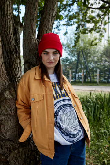 B45N Beechfield Organic Cotton Original Cuffed Beanie