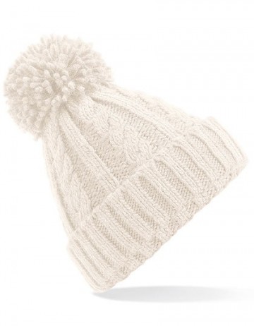 Beechfield Cable Knit Melange Beanie B480 havermout