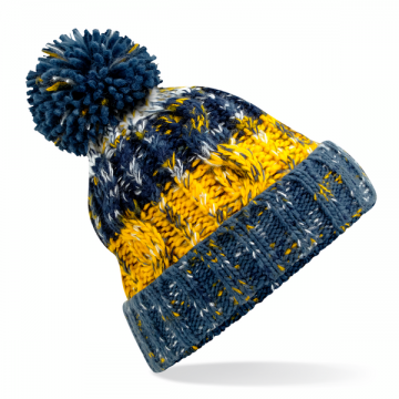 Beechfield Corkscrew Pom Pom Beanie B486 morning frost