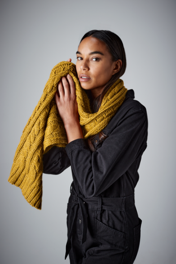 Beechfield Cable Knit Melange Scarf B499