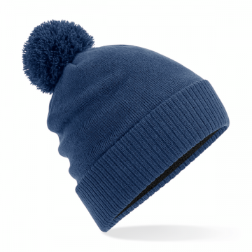 B502 Beechfield Water Repellent Thermal Snowstar® Beanie staalblauw