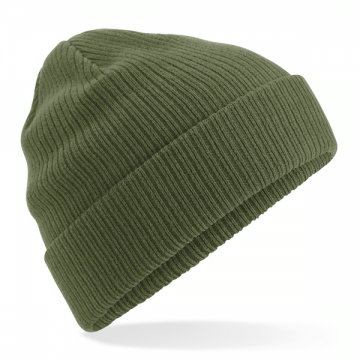 B50N Beechfield Organic Cotton Beanie olijfgroen
