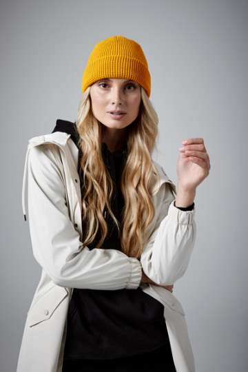 B52N Beechfield Organic Cotton Waffle Beanie