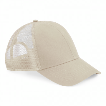 B60N Beechfield Organic Cotton Trucker Cap zand