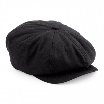 B624 Beechfield Newsboy Cap zwart