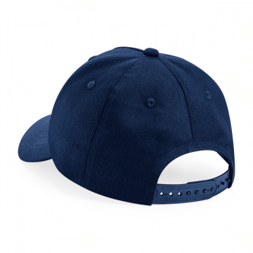 B63NB Beechfield Junior Orgsnic Cotton 5 panel cap detail1