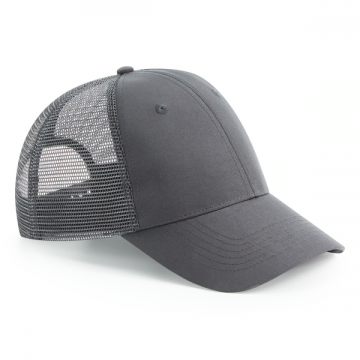 B75R Beechfiel Recycled Urbanwear 6 Panel Snapback Trucker cap grafiet grijs