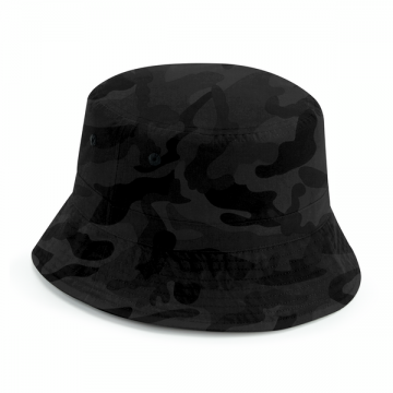 B84R Beechfield Recycled Polyester Bucket Hat midnight camo