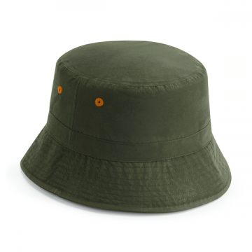B84R Beechfield Recycled Polyester Bucket Hat olijf groen