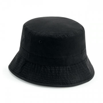 B84R Beechfield Recycled Polyester Bucket Hat zwart
