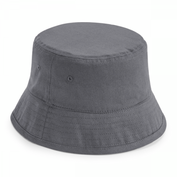 B90N Beechfield Organic Cotton Bucket Hat grafiet grijs