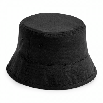 B90N Beechfield Organic Cotton Bucket Hat zwart