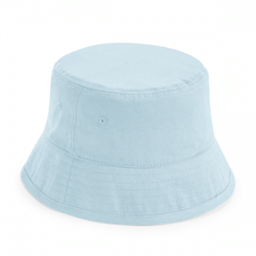 B90NB Beechfield Junior Organic Cotton Bucket Hat poeder blauw