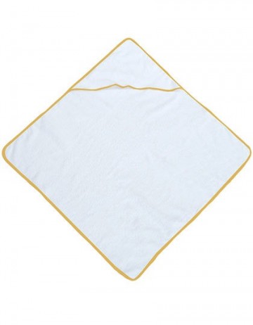 BearDream baby velours handdoek met kap BD783 geel