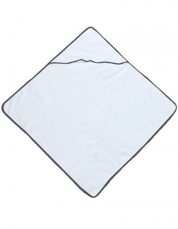 BearDream baby velours handdoek met kap BD783 zwart