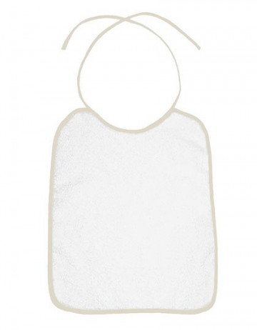 BearDream Omzoomde baby slabber BD781 beige