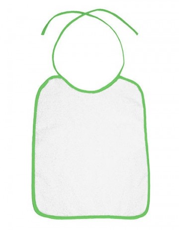 BearDream Omzoomde baby slabber BD781 groen