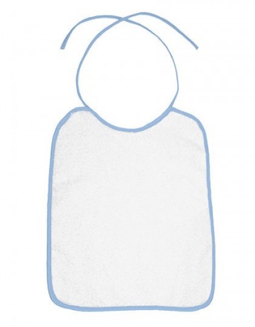 BearDream Omzoomde baby slabber BD781 hemelsblauw