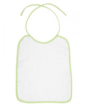 BearDream Omzoomde baby slabber BD781 lichtlimoengroen