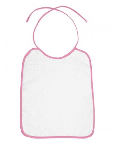 BearDream Omzoomde baby slabber BD781 lichtrose