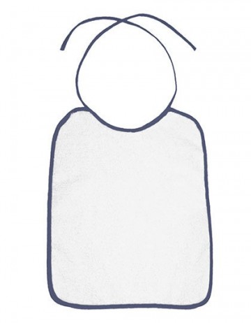 BearDream Omzoomde baby slabber BD781 marineblauw