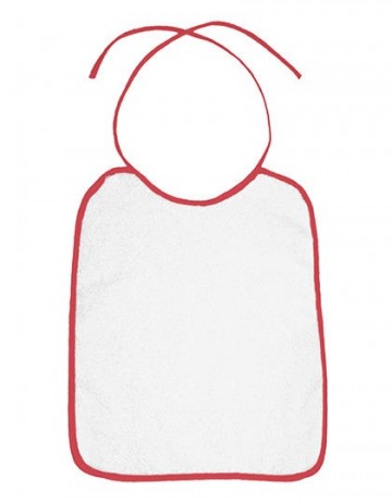 BearDream Omzoomde baby slabber BD781 paprikarood