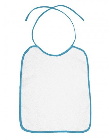 BearDream Omzoomde baby slabber BD781 waterblauw