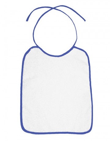 BearDream omzoomde velours baby slabber BD784 oceaanblauw