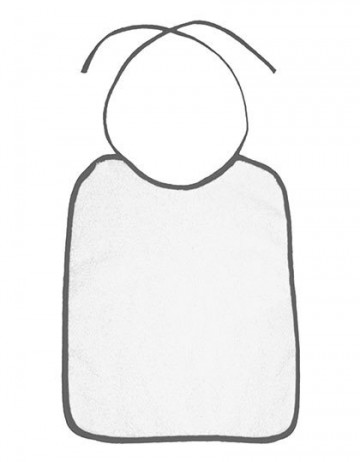 BearDream omzoomde velours baby slabber BD784 zwart