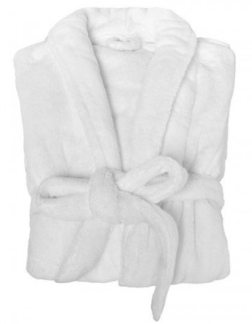 BearDream dames fleece badjas BD861 wit