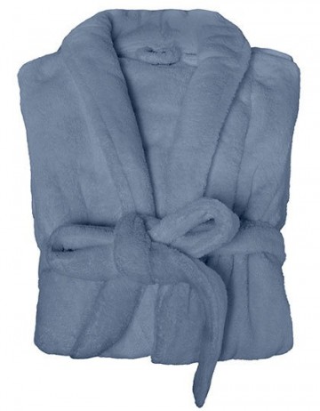 BearDream dames fleece badjas BD861 zachtblauw