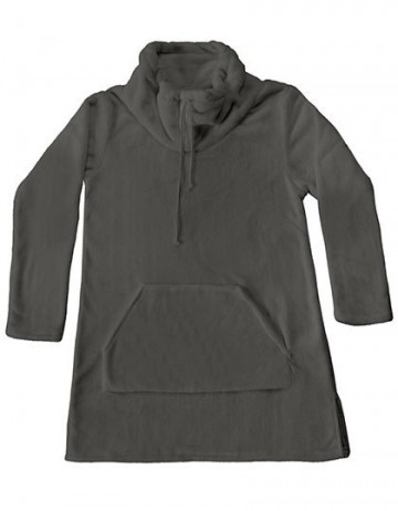 BearDream Coral fleece lounge pullover BD862 rustiekgrijs