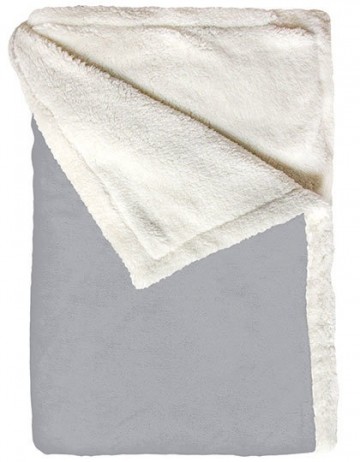 BearDream Sherpa fleece deken BD863 lichtgrijs