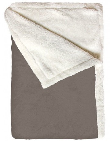 BearDream Sherpa fleece deken BD863 rustiekgrijs