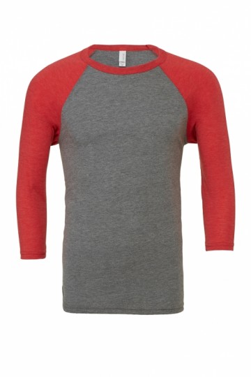B+C T-shirt Baseball met 3/4 mouwen