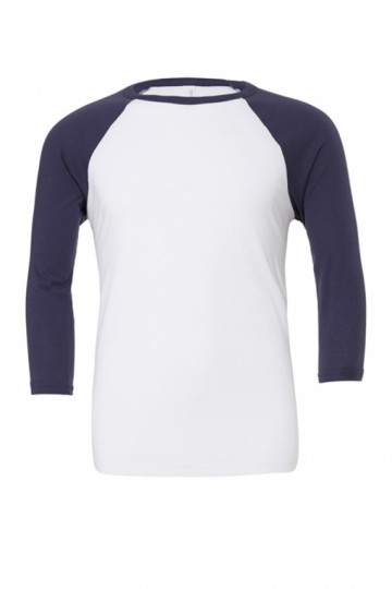 B+C T-shirt Baseball met 3/4 mouwen