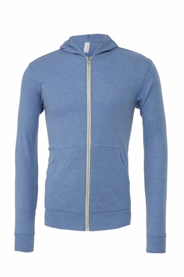 B+C Sweater Lightweight Triblend met kap en rits