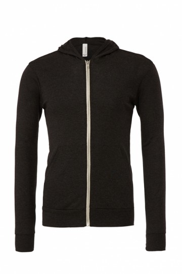 B+C Sweater Lightweight Triblend met kap en rits