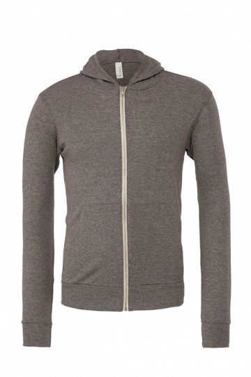 B+C Sweater Lightweight Triblend met kap en rits