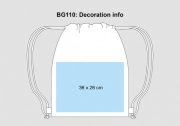 BG110 Bagbase Icon Gymzak -  decoratie