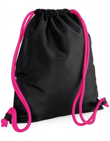 BG110 Bagbase Icon Gymzak zwart fuchsia